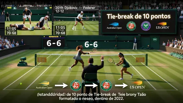 Grand Slams adotam tie-break de 10 pontos e encerram era das partidas intermináveis